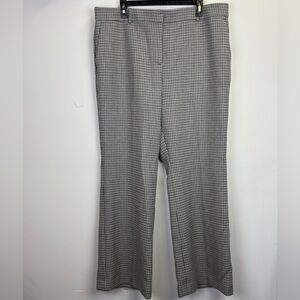 Ann Taylor The Jayne Black and Gray Houndstooth Pants/ Size 16 Curvy/ NWT